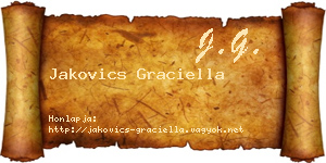 Jakovics Graciella névjegykártya